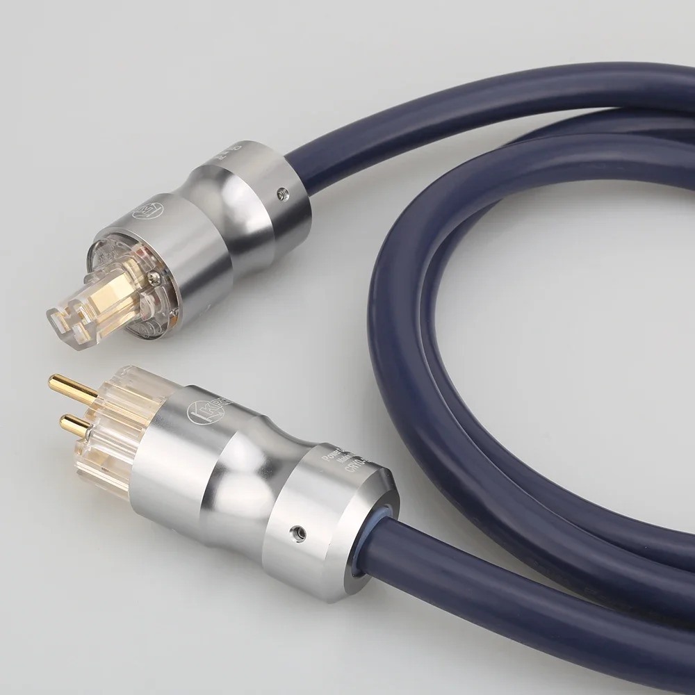 P101 하이 엔드 7N 구리 SCHUKO 전원 케이블 DVD CD AMP 전력선 용 금도금 EU 플러그 hifi 케이블