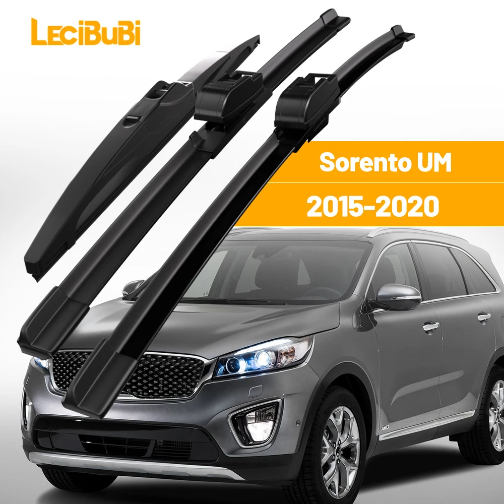 

Для KIA Sorento UM 2015-2020 1 комплект, щетки стеклоочистителя переднего и заднего стекла, дворники 2016 2017 2018 2019, аксессуары