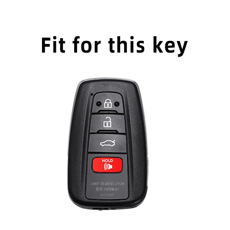 Funda de TPU para llave de coche Toyota Rav4 Corolla Camry Prius Avalon Hybrid Highlander 2018 2019 2020 llavero de carcasa automática Fob