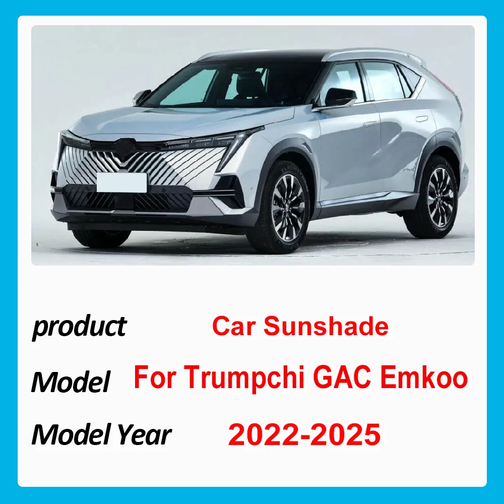 Car Full Coverage Sunshades For Trumpchi GAC Emkoo Accessories 2022-2025 Reflector Shade Visor Window Sunscreen Stickers Anti-UV