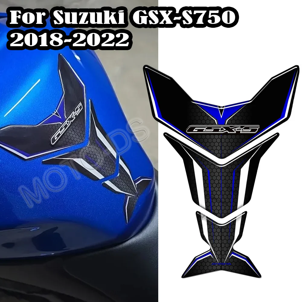 For Suzuki GSX-S750 GSX S750 S 750 GSX-S GSXS750 Motorcycle Fuel Tank Pad Protector Stickers Decal 2018 - 2020 2021 2022