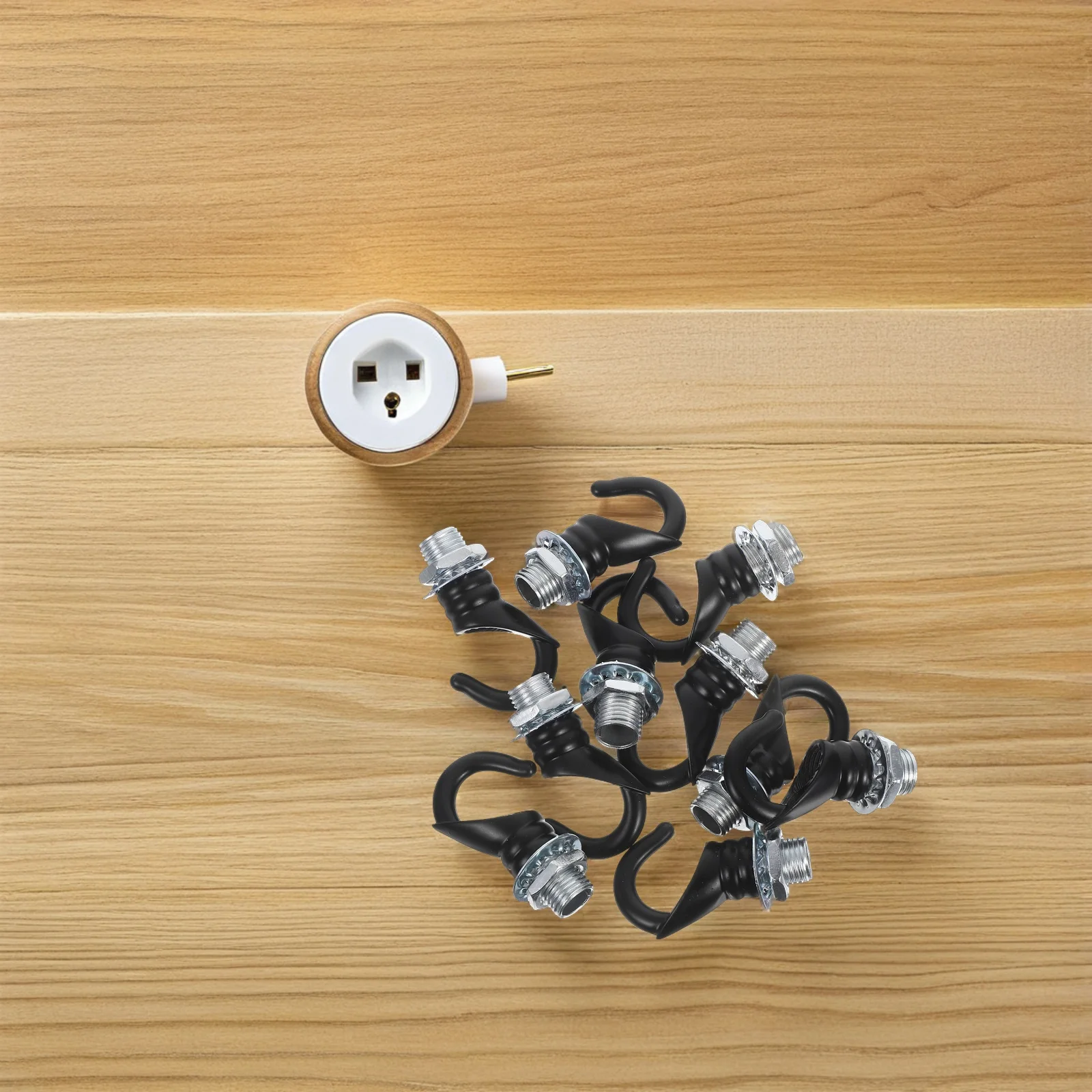 

10 Pcs Chandelier Load-bearing Hook Nuts Ceiling Light Support Fixture Pendant Lamp Lantern