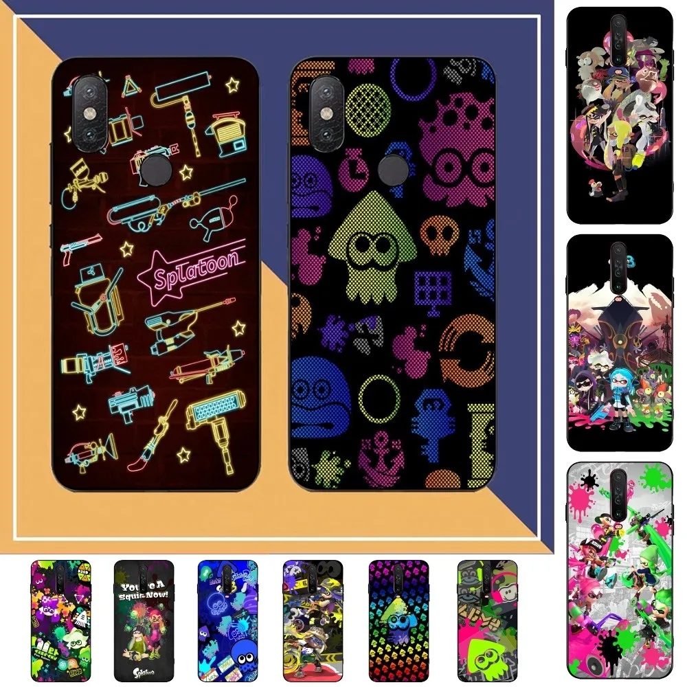 S-Splatoon Game Phone Case For Redmi Note 4 X 5 A 6 7 8 T 9 9S 10 11 11S 11Epro Poco M3 pro