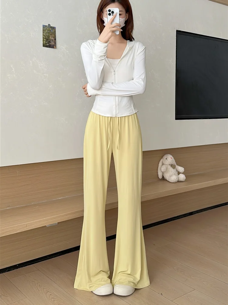 

Bell bottom pants, sun protection pants for women, slim fit to showcase figure, comfortable fabric