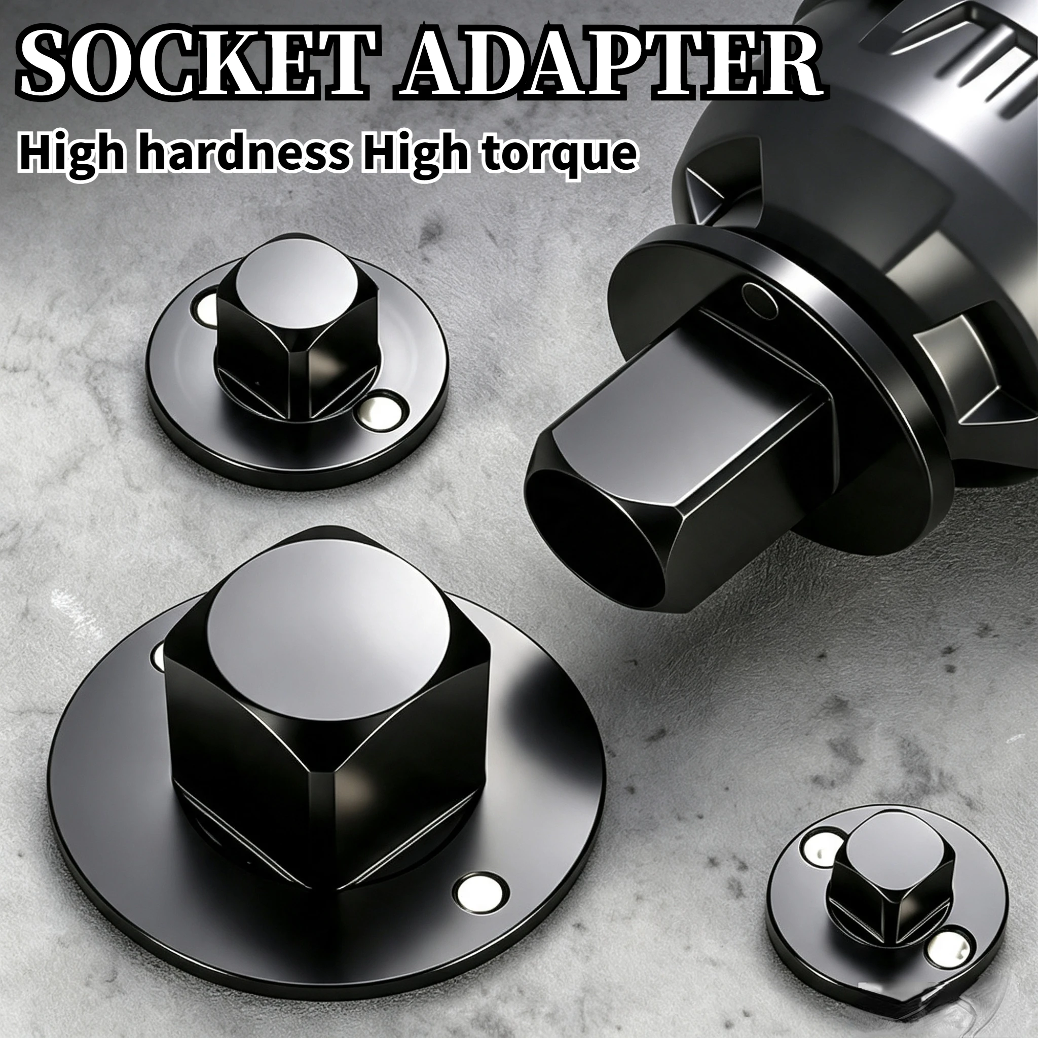 4Pcs Heavy Duty Impact Socket Adapter Set, 1/4-3/8,3/8-1/2,1/2-3/4,3/4-1 Ratchet Drive Reducer