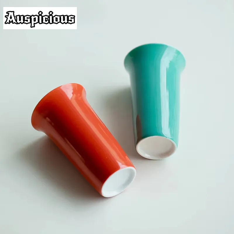 2pc/Set Turquoise Green Ceramic Tea Cup Porcelain Master Cup High Juxiang Cup Kung Fu Tea Single Smelling Cup Drinking Gift 90ml
