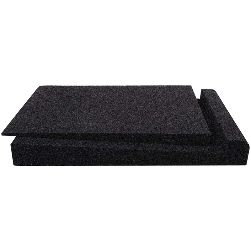 AEF6-2Pcs Acoustic Panels Foam Suitable For 5 Inch Speakers High-Density Acoustic Foam Prevent Vibrations And Fit Most Stands