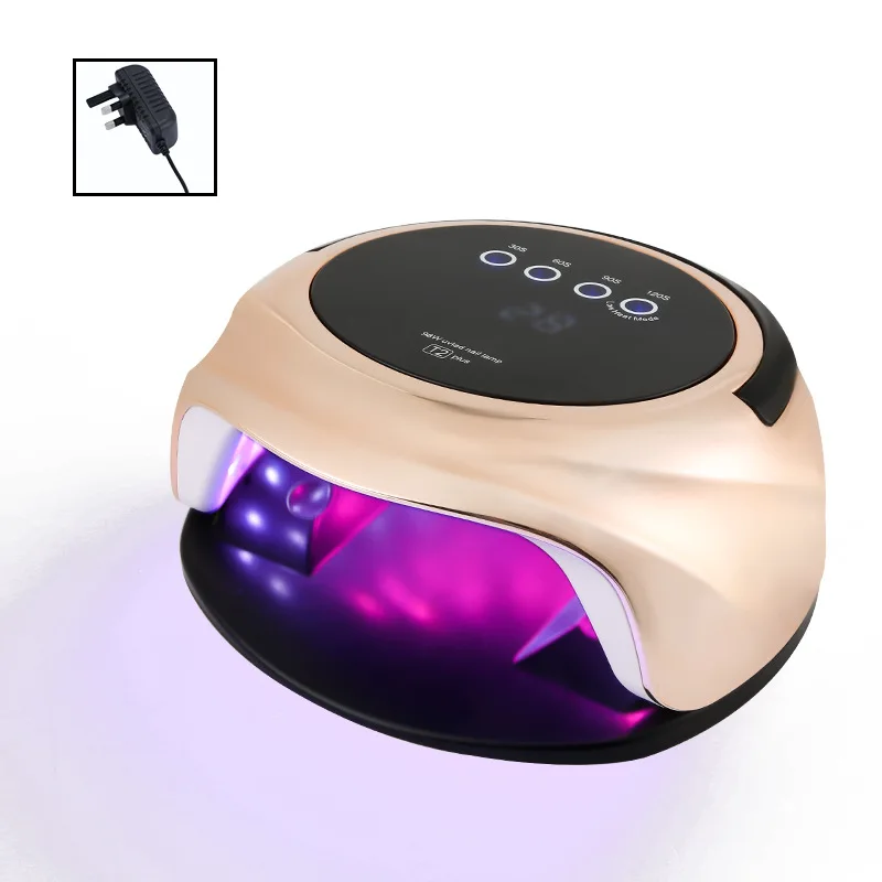 98 واط الأشعة فوق البنفسجية LED ارتفع الذهب مسمار مصباح للتجفيف السريع هلام مسمار العلاج بالضوء آلة 42 المصابيح مانيكير صالون أداة المعدات