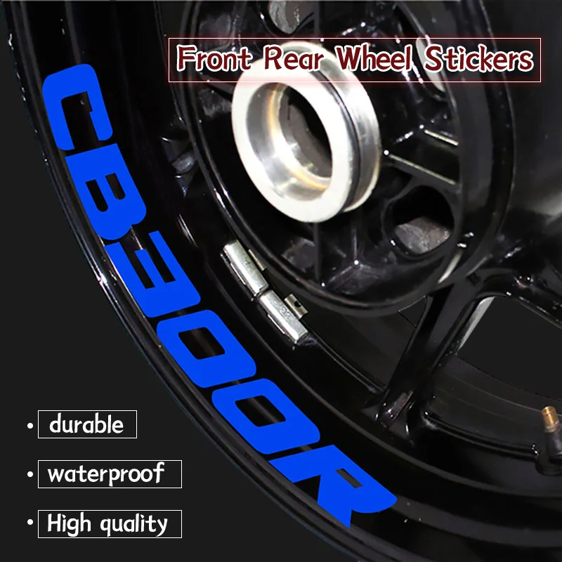 

NEW Wheel Stickers For Honda CB300R CB1000R CB1300 Motorcycle Front Rear Outer Rim Reflective Decal Sticker cb300r cb1000r