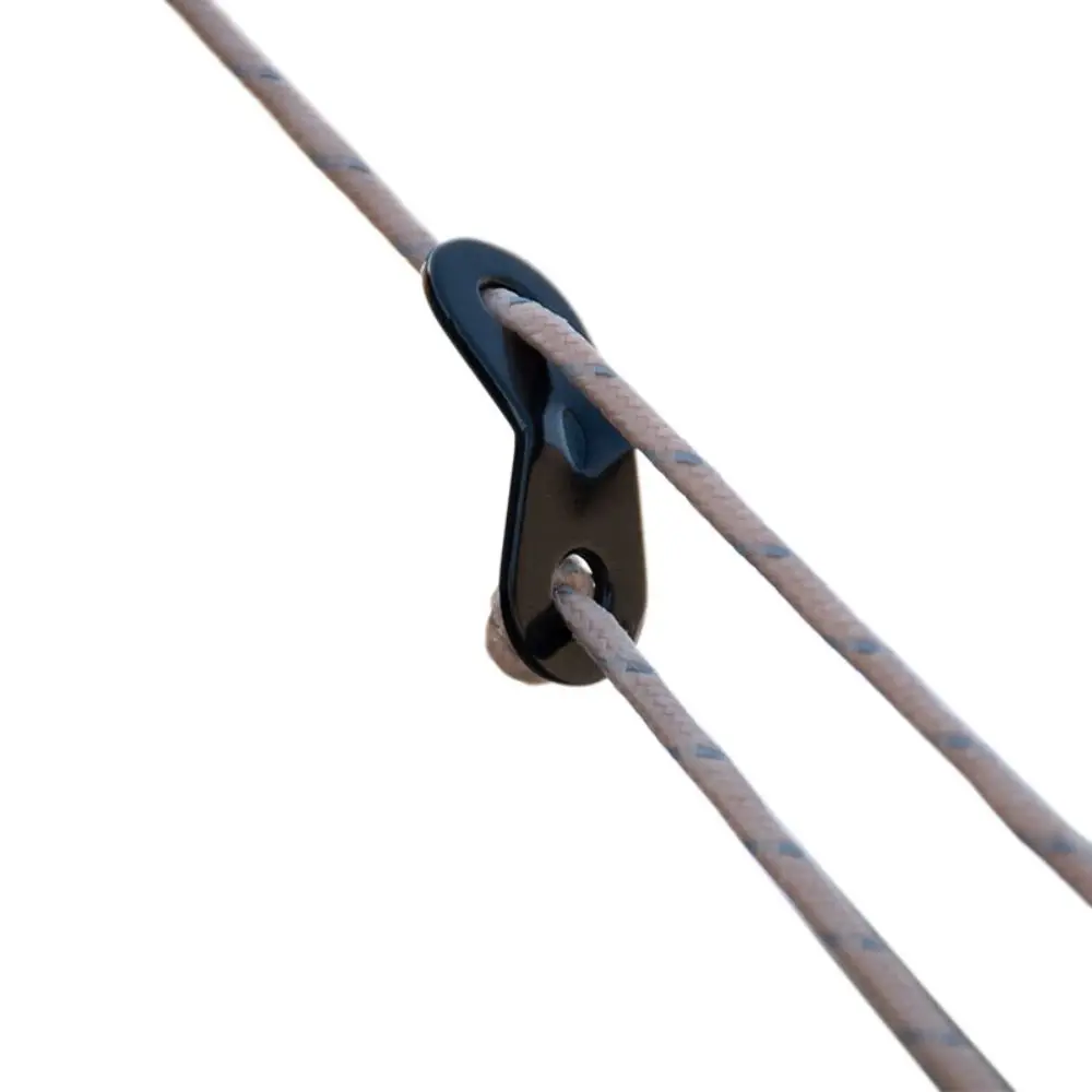 10 Pcs Aluminum Alloy Tent Rope Tensioners Camping Non-Slip Cord Lock Buckles Dual Holes Wind Rope Peanut Stopper