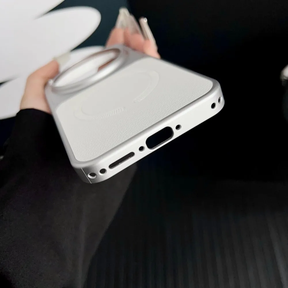 Чехол для VIVO X300 Pro, роскошный защитный чехол из искусственной кожи с магнитной беспроводной зарядкой и задней крышкой для VIVO X300 X300Pro, чехол для телефона