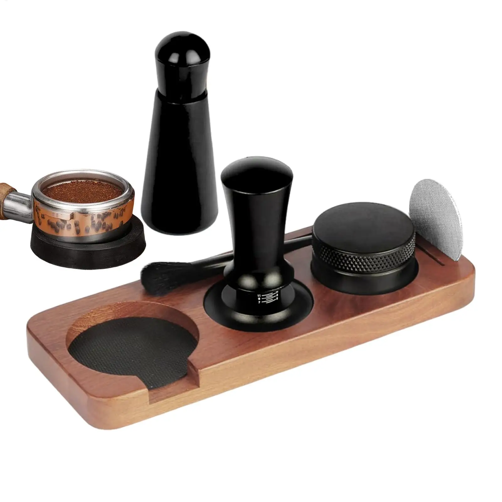 Juego de Tamper para Espresso de 58 mm, Herramientas para Prensar Café en Polvo, Tamper para Máquina de Espresso, para Cafetería, Oficina, Hogar, Cocina, Uso Comercial