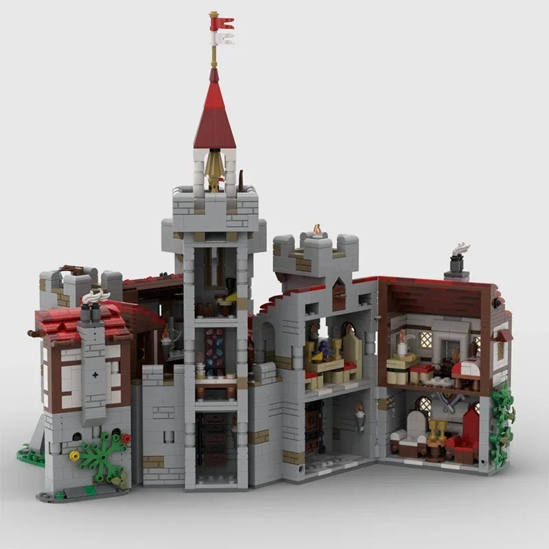 Medieval Castle Model Moc Building Bricks Royal Knight's Castle Technology Modular Blocks Gifts Christmas Toys DIY Sets Assembly