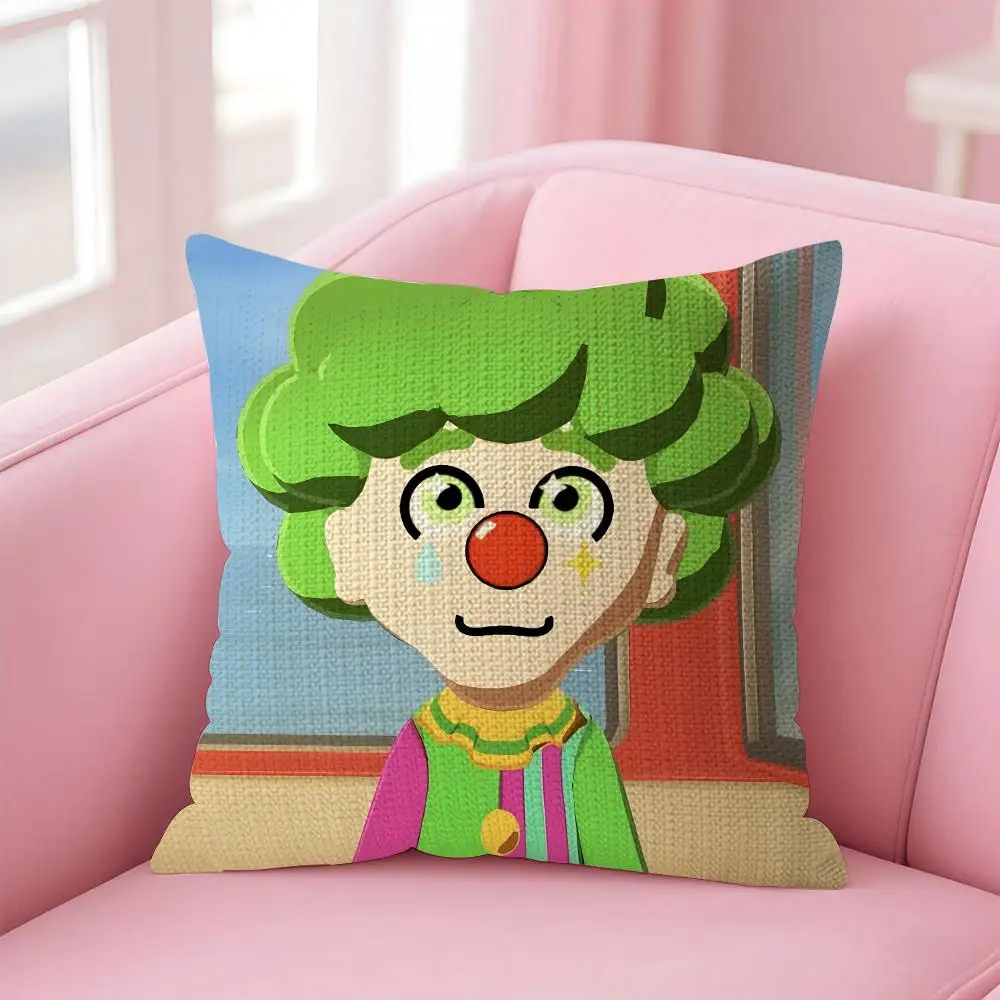 Video Game T-Tomodachi Life Cushion Cover Decorative Linen Throw Pillow Case Soft For Bed Sofa Car Home Decor