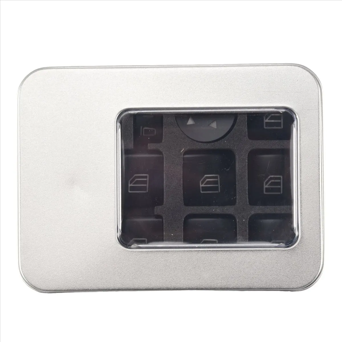Super Sale 12PCS Car Door Armrest Window Switch Button Trim Cover Sticker for Mercedes Benz GLK ML GL a B C E G Class W204 X166