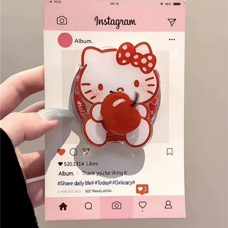 

Держатель для телефона Sanrio Hello Kitty для iPhone с поддержкой Magsafe, милый магнитный держатель-грипток для девочек, подарок