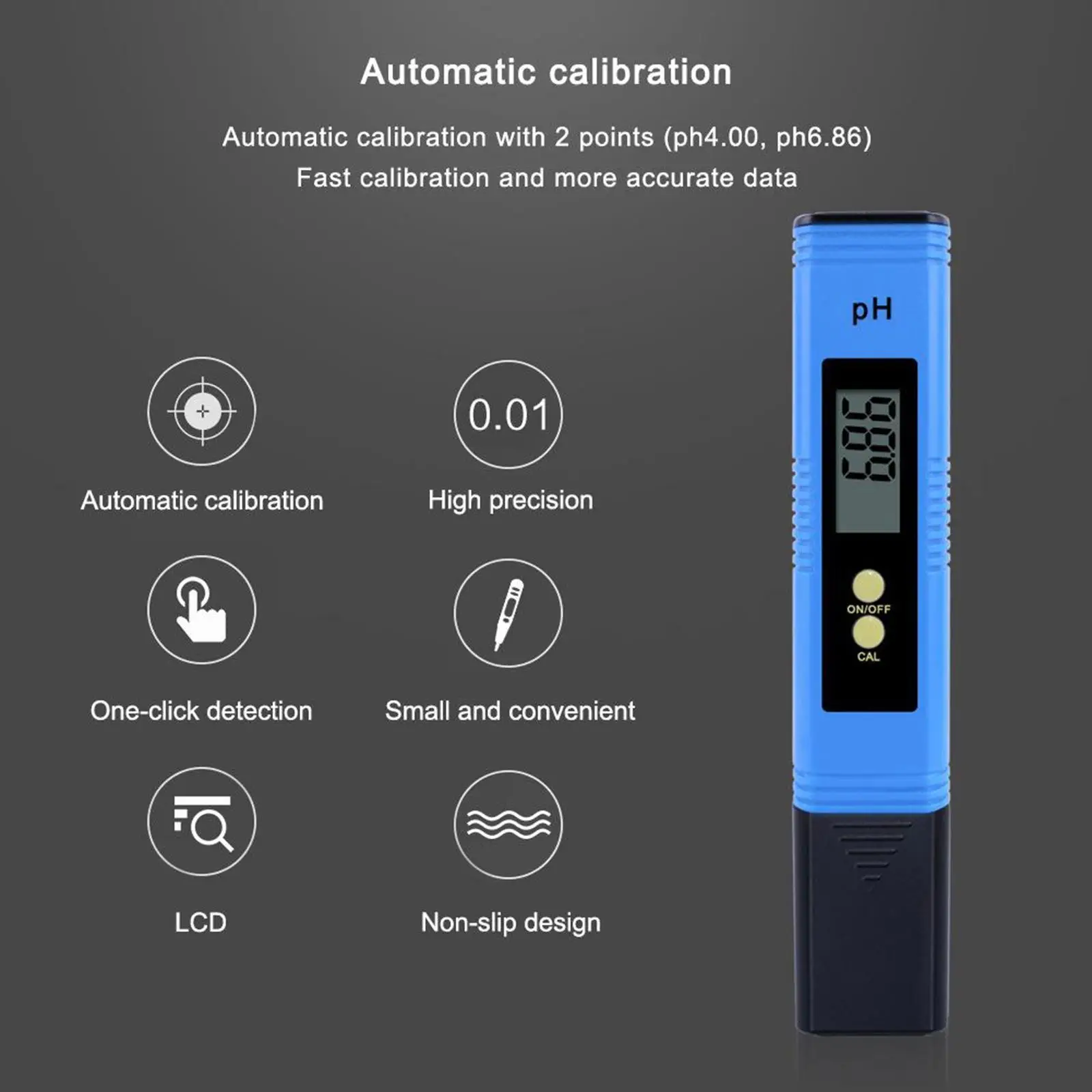 Electric pH Tester Meter Digital LCD pH Pen Aquarium Tank Hydroponics PH-02