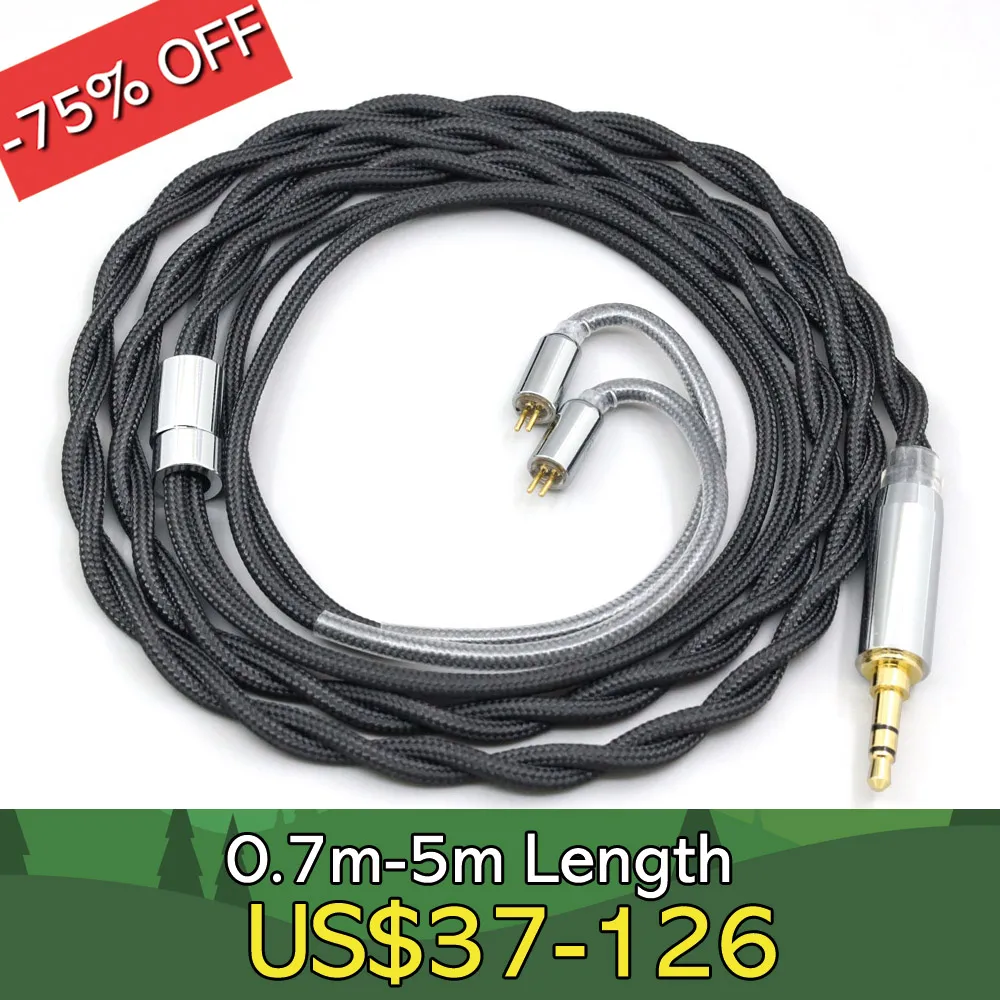 

Nylon 99% Pure Silver Palladium Graphene Gold Shield Cable For 0.78mm Flat Step JH Audio JH16 Pro JH11 Pro 5 6 7 2pin LN008306