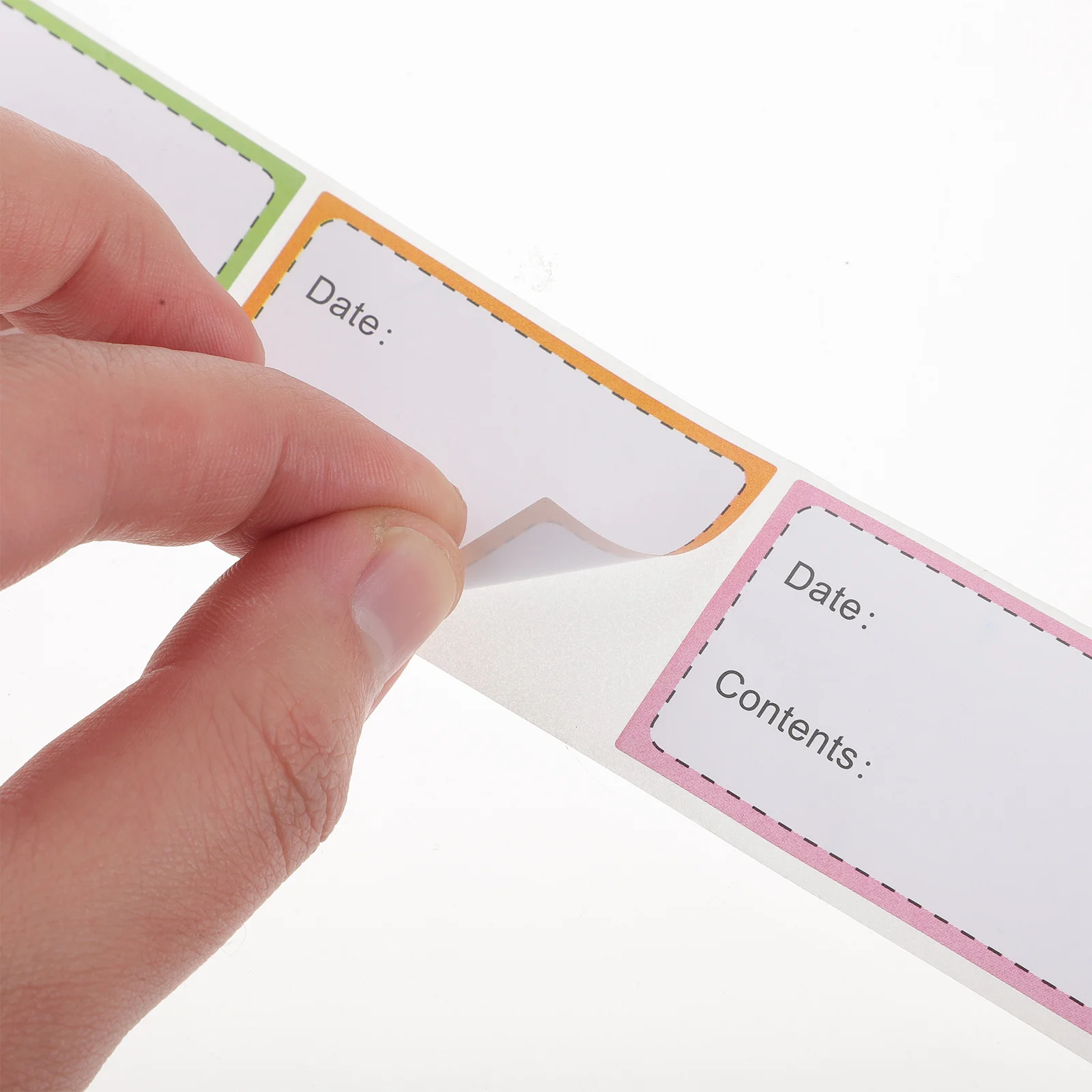 

1 рулон этикеток для пищевых продуктов, наклейки, бумажная съемная бумага премиум-класса для холодильника, морозильной камеры, контейнеров для хранения, кладовой, даты, кухонной этикетки