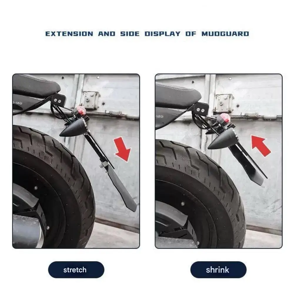 ar Fender Extension Retractable License Plate Holder With License For QJMOTOR SRV 600