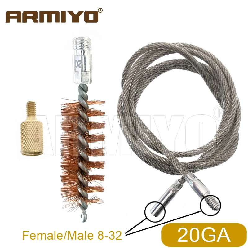 Armiyo Taktische Gen 2. Generation Unendlich Verlängerbare 5mm Kabelbürste zur Kohlenstoffablagerungsreinigung, Bronze-Bürste für Jagdzubehör – Detail 10
