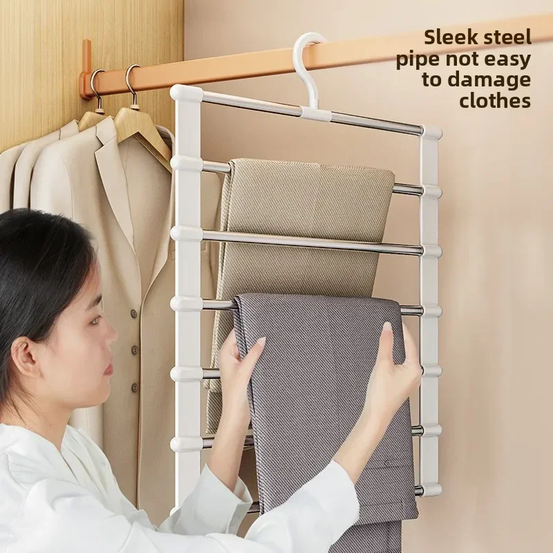 Multilayer Ladder Pants Hanger Foldable
