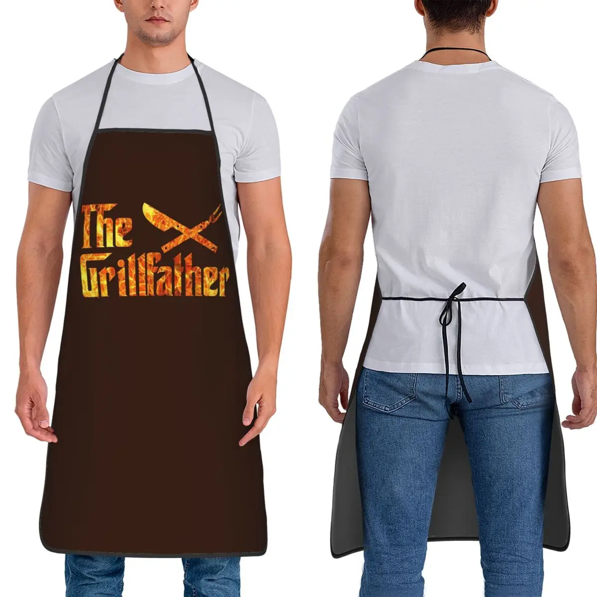 

Фартук для шеф-повара The GrillFather, водонепроницаемый, для приготовления пищи, уборки на кухне, для женщин и мужчин, для садоводства