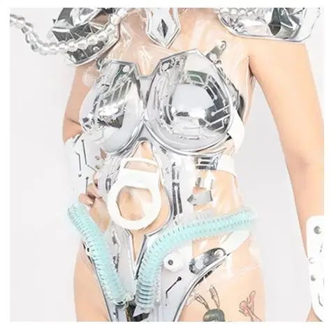 Future Show Club Stage Bodysuit nightclub Party Armor Suit Women Gogo Jazz Dance Wear Nightclub Stage Costume