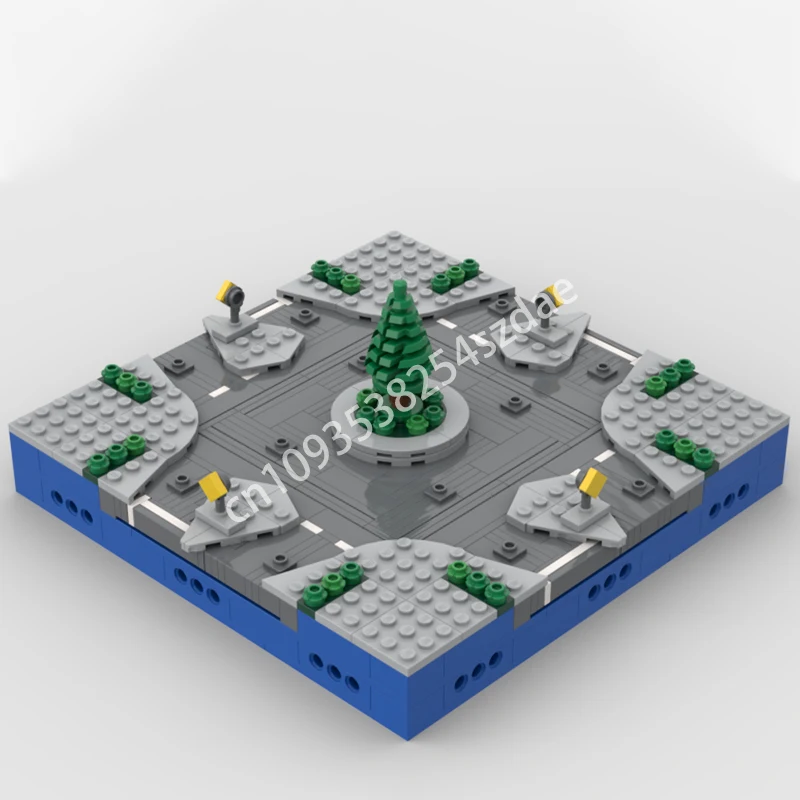 

389 шт. MOC микро модульные карусели модульные строительные блоки образовательная модель кирпича Рождественская игрушка подарок STEAM Learning