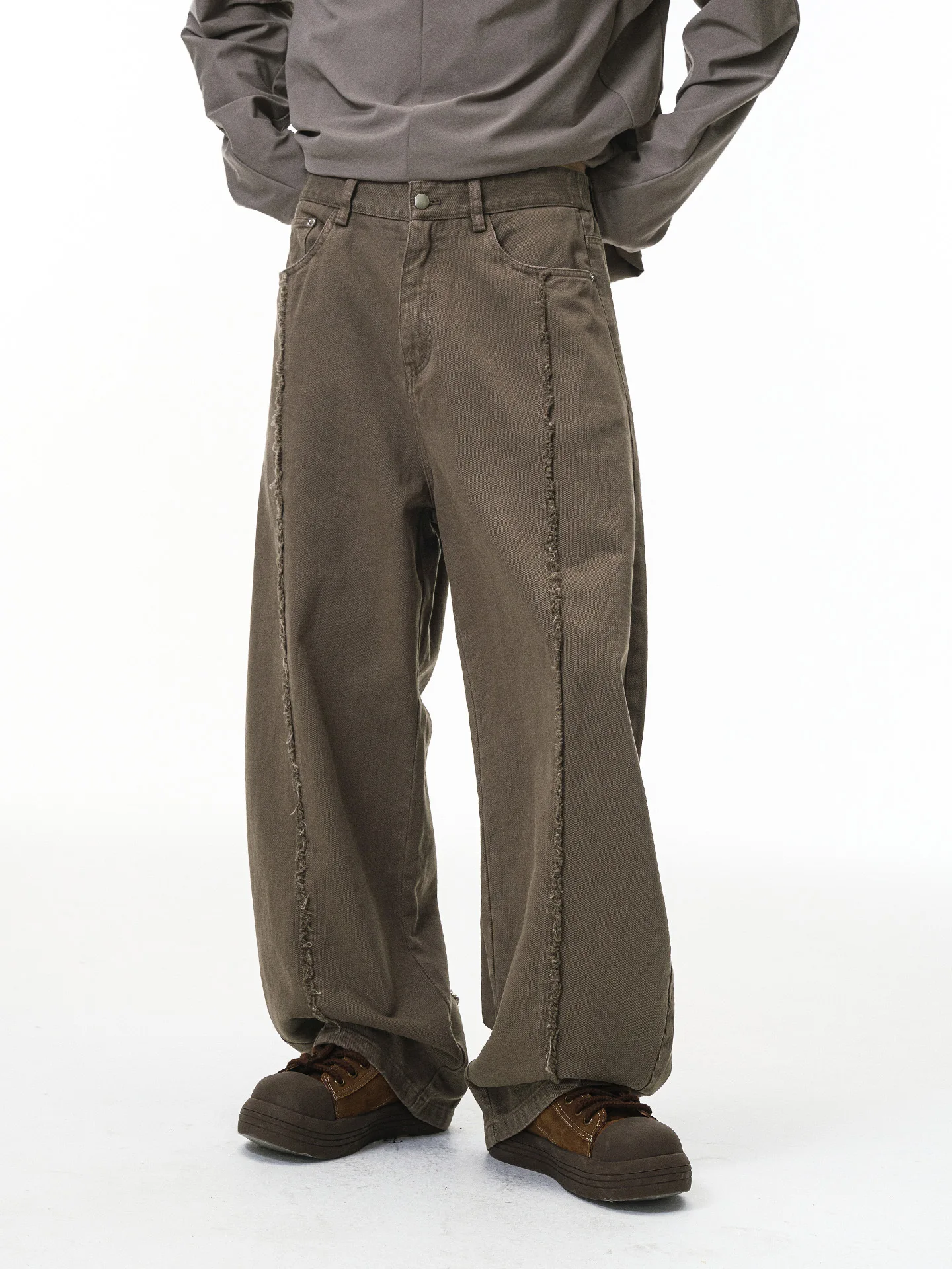 

Мужские повседневные рабочие брюки прямого кроя из хлопка, джинсы в уличном стиле, осенняя новинка, бренд Waed out, чистый хлопок...