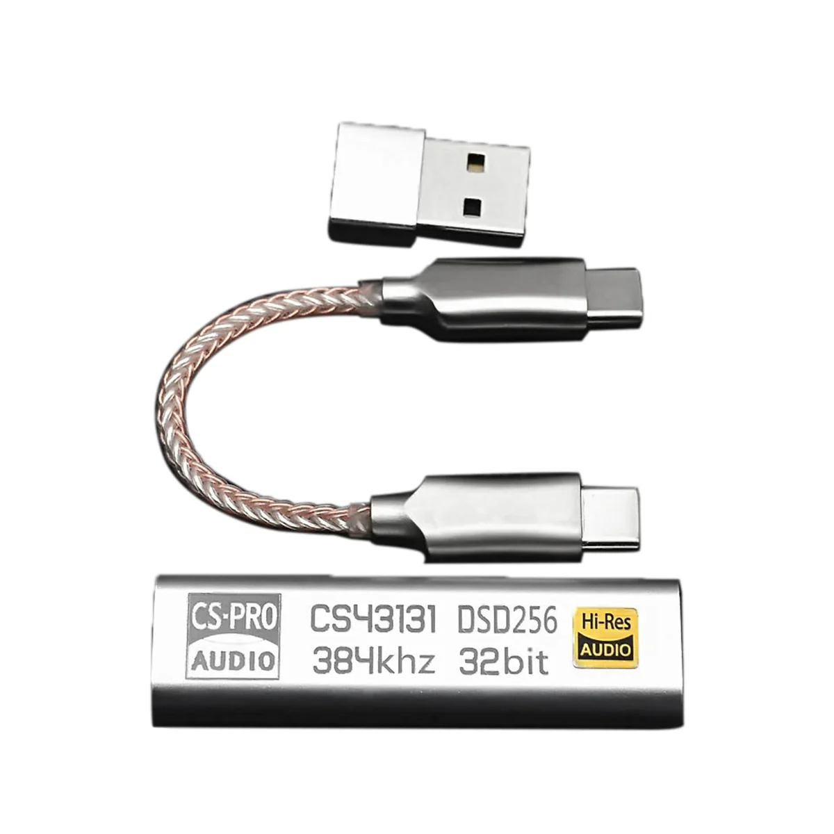 A57G-TYPE C ถึง 3.5 มม.DSD256 ถอดรหัสสําหรับ Android เครื่องขยายเสียงหูฟังอะแดปเตอร์ DAC แบบพกพา USB Logic Hifi สําหรับ Win10 PC