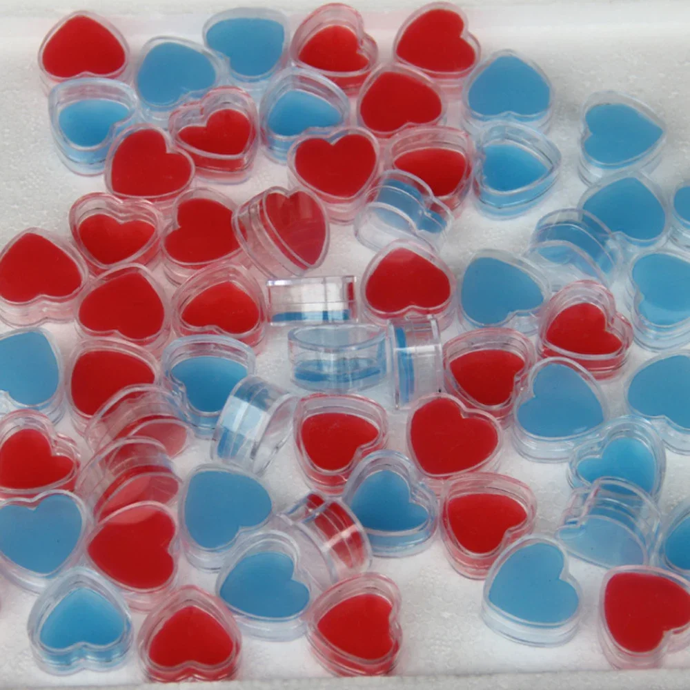 DIY Diamond Painting Tool Heart shaped Storage Box Dot Diamond Wax Mud Mosaic Embroidery Cross Stitch Accessories Tool