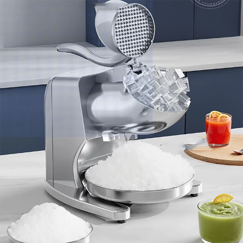 Factory Sale Snow Ice Shaver Machine Fully-Automatic  Mini Kitchen Electric Ice Crusher