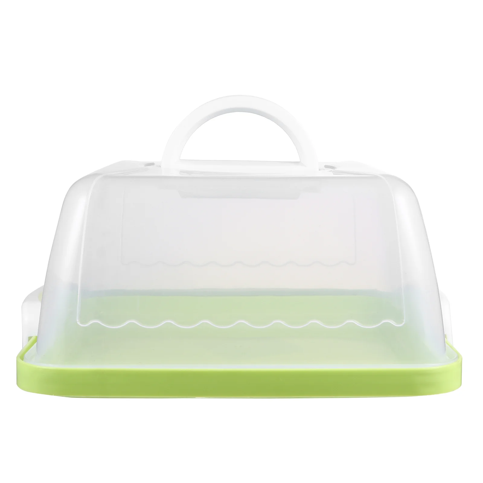 Portable Cake Box Transport Organizer with Lid Dome Carrier Container Holder Plastic