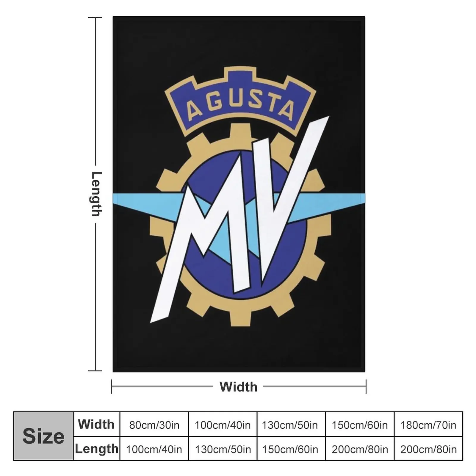 MV Agusta logo Throw Blanket sofa wednesday Blanket Fluffy Plaid on the sofa