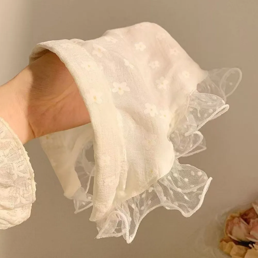 

New Rural Style Lace Headband Triangular Shape Little Flower Scarf Hairband Sweet Rose Retro Headband Hair Accessories