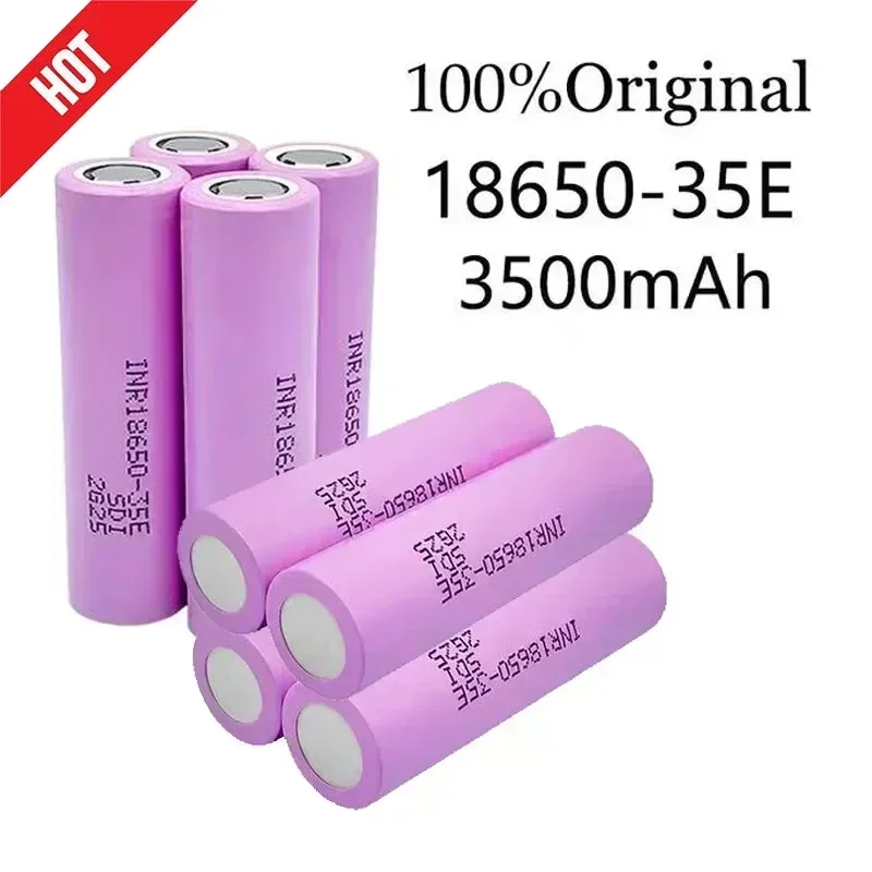 Brand new original rechargeable battery Samsung 18650 3500Mah 20A Ontlading INR18650 35E 3.7V Li-ion battery real capacity