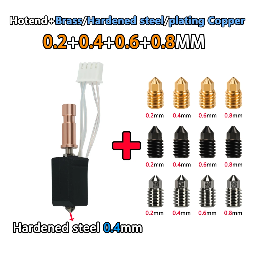 Für Anycubic Kobra S1 Hotend: Neues Upgrade-Keramik-Hotend für Kobra S1 Combo Head S1C, 24V 48W 200K, Schnelle Erwärmung 300 ℃