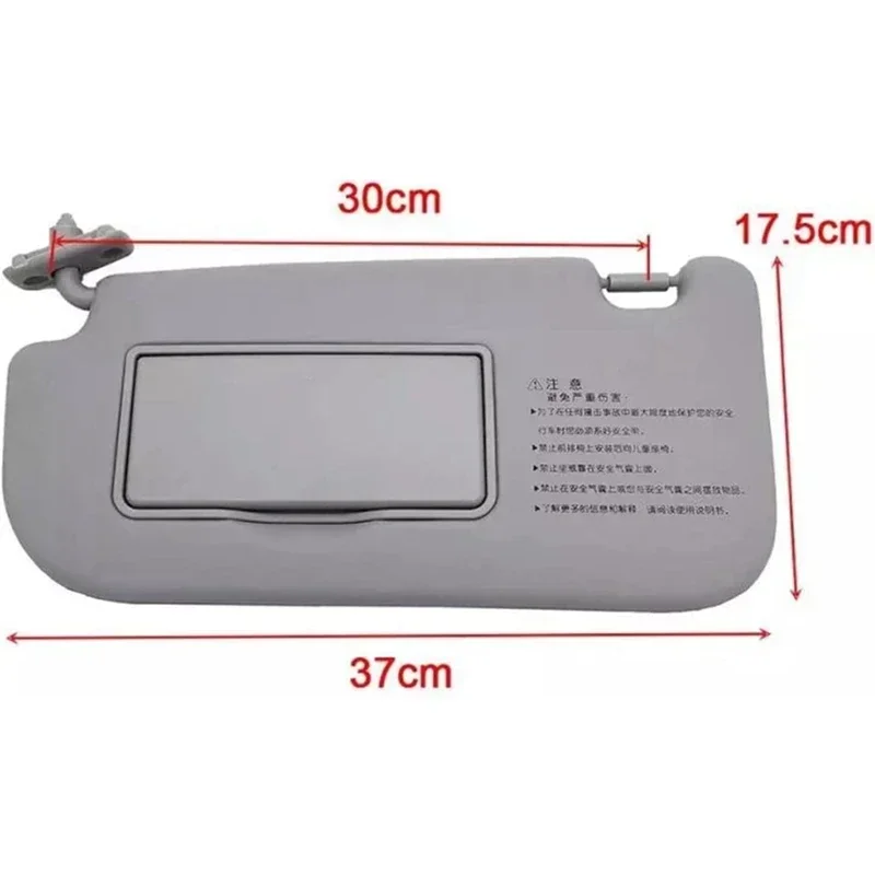 1pcs Auto Beige Front Left Right Side Sun Visor Makeup Mirror For Kia Sportage 2004 -2010 8520103000 8520203000 Sunshade