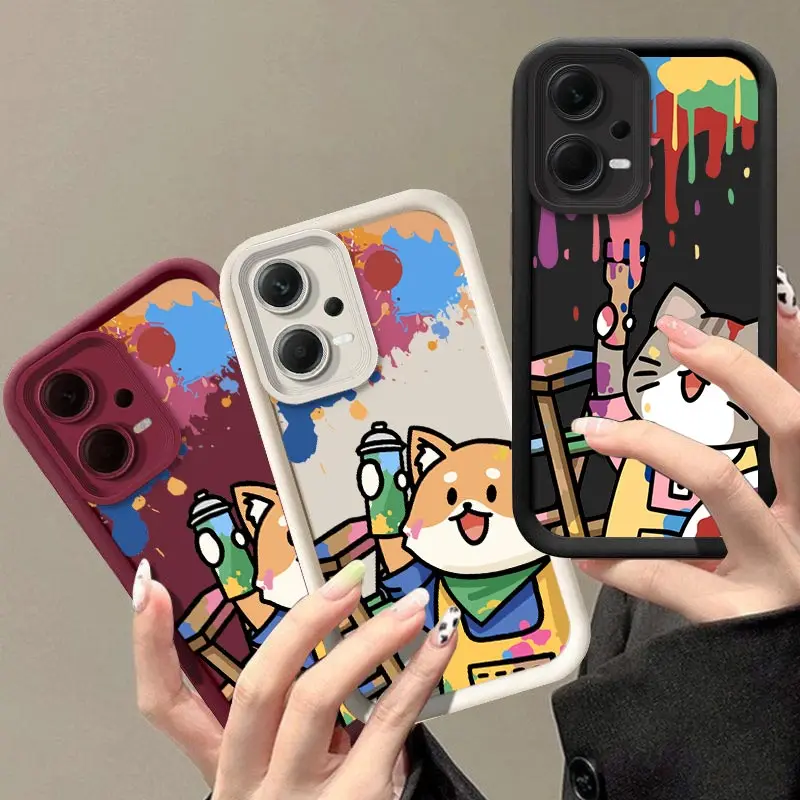 Note 12 Little Painter New Sky Eye Phone Case For Xiaomi Redmi Note 12 12R 12Pro 13 13Pro 12S 11 11S 10T 11SE 11EPro 11Pro Cover