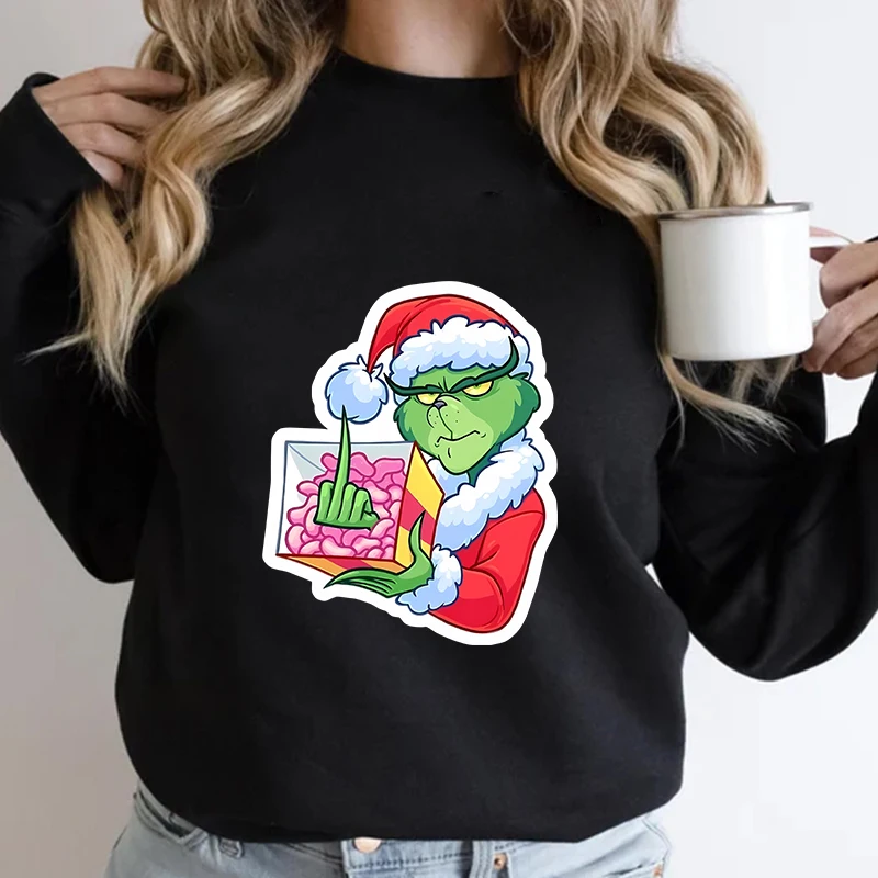Woman Sweatshirts Hoodies Autumn Party Fashion Long Sleeves Mickey Clothing Trends Ladies Top Christmas Disney Stitch Hoodie