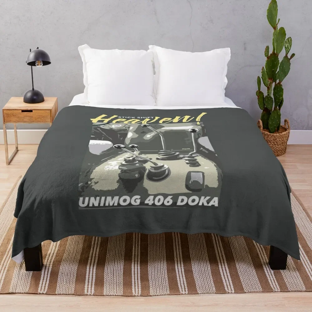 

Unimog 406 DOKA a Stick Shift Heaven! Throw Blanket Moving warm winter Warm Blankets