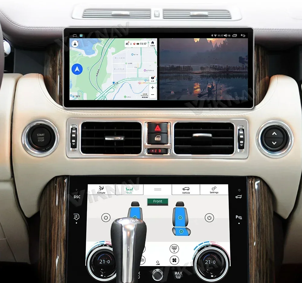 

Android Car Radio For Land Range Rover Supercharged Vogue L322 V8 2002-2012 12.3inch LCD Board Stereo Screen With AC Panel