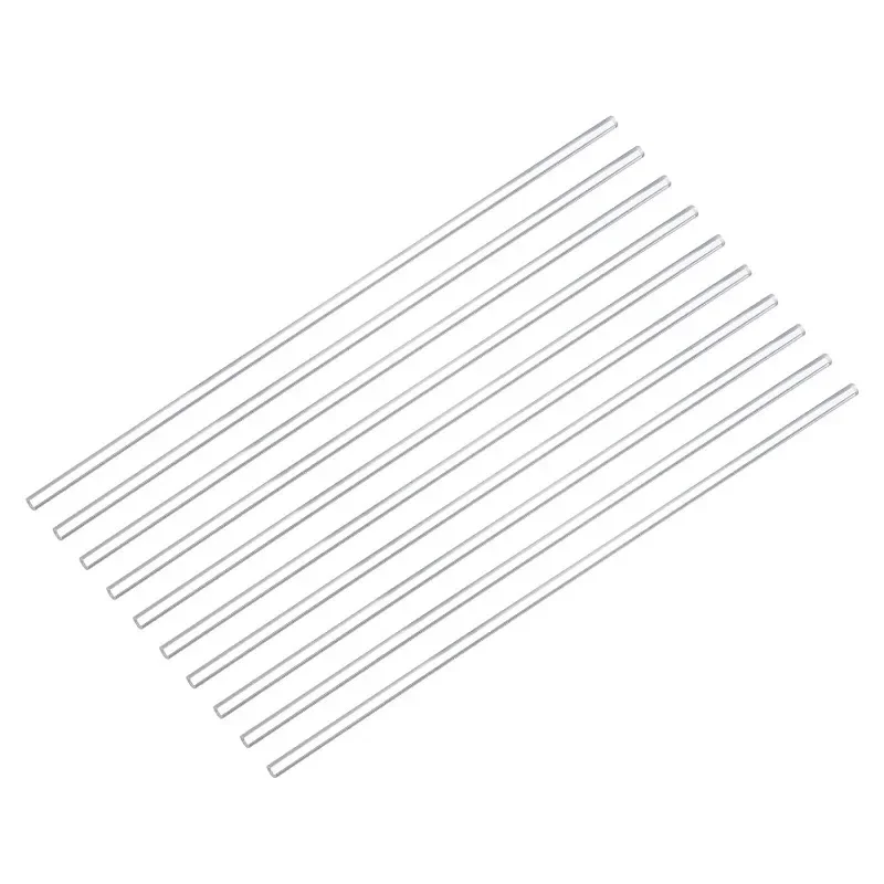 Naxilai Acrylic Round Rod 6mm Diameter 12-inch Length Clear Solid Plastic PMMA Bar Stick Acrylic Dowel Rods for DIY