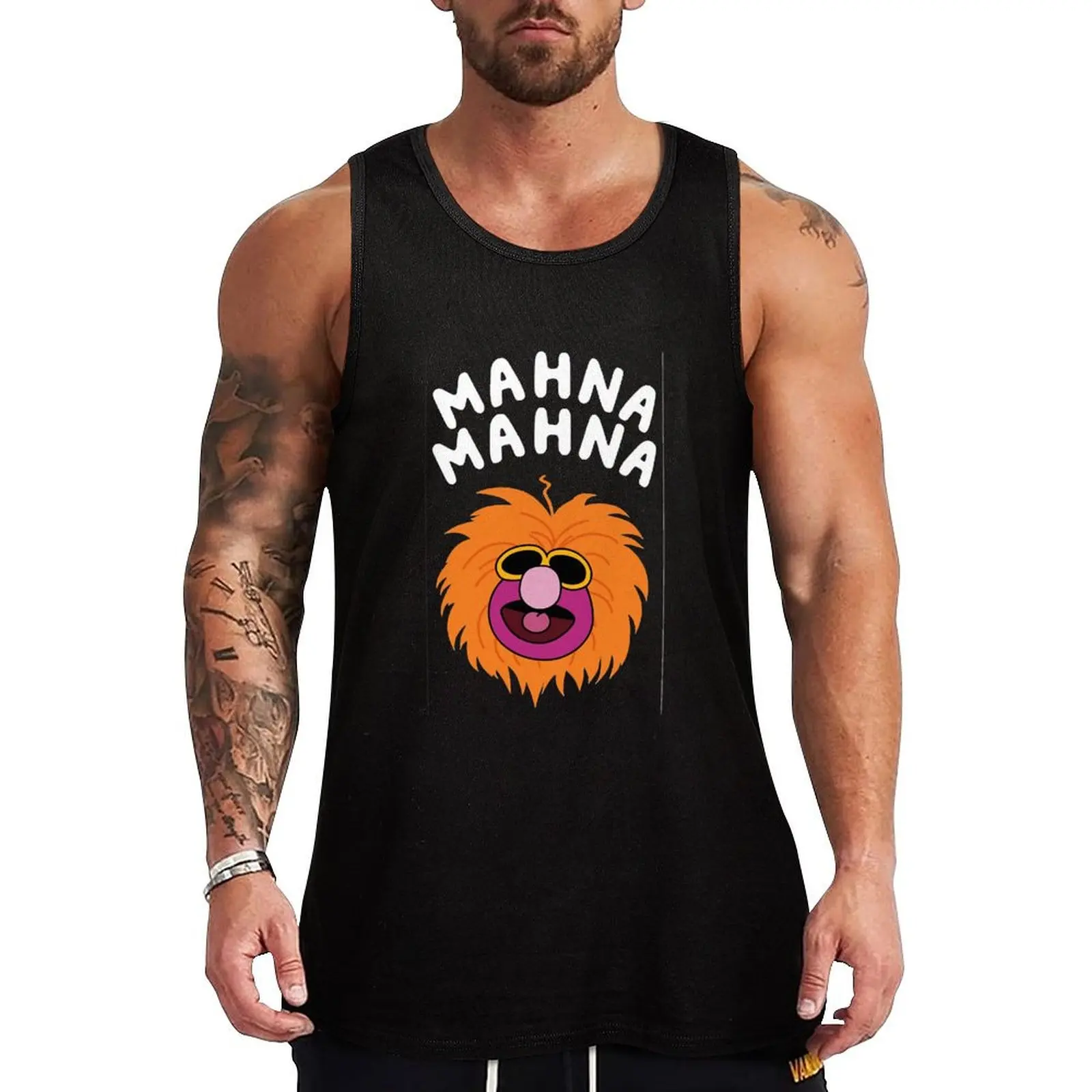 Smile Mahna Mahna Art T-Shirt.png Tank Top Sleeveless top Fitness men clothing