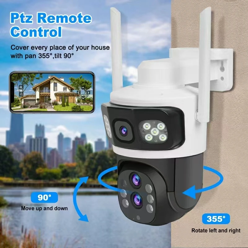 Imagem -06 - Yoosee-câmera Dome ip Ptz sem Fio Lente Tripla Colorida ai Humanoid Detection Home Security Cctv Monitor do Bebê 6mp V380pro