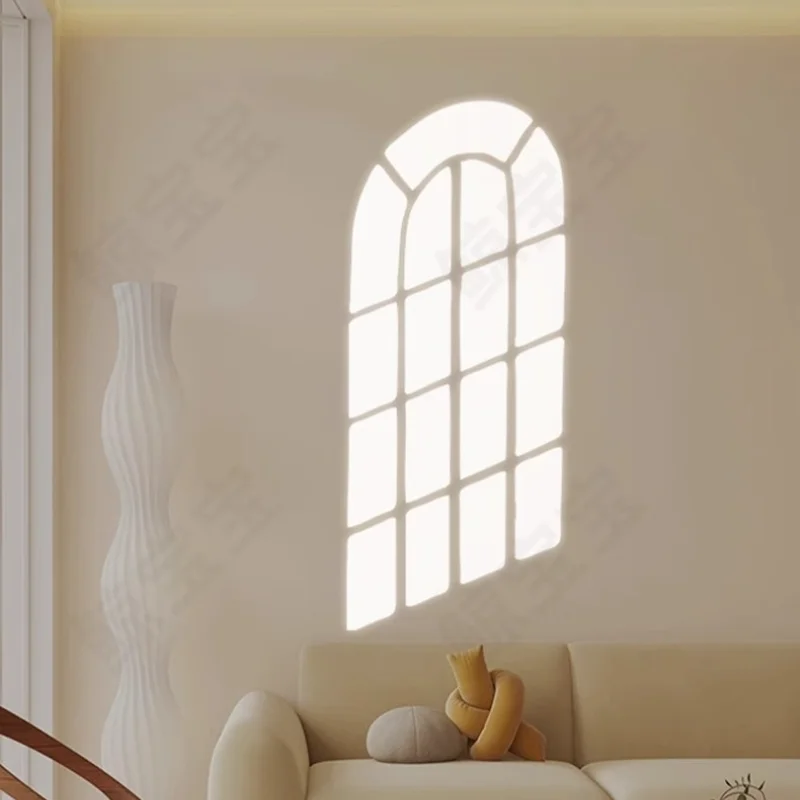 

False window projection shutters, sunlight simulation live stream background wall decoration atmosphere light