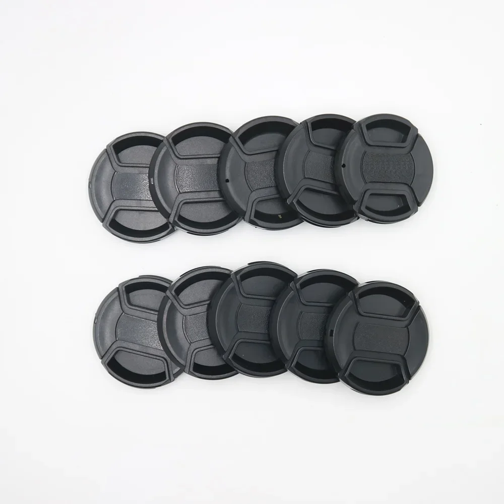 10 peças 72mm tampa da lente frontal capa snap on para câmera canon nikon sigma sony proteção profissional com alça