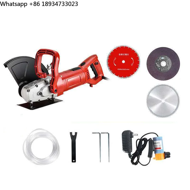 5800W Wall Slotting Machine Dust Free Hydropower Wall Cutter Concrete Steel Reinfor Cement Road Stone Cutting Machine