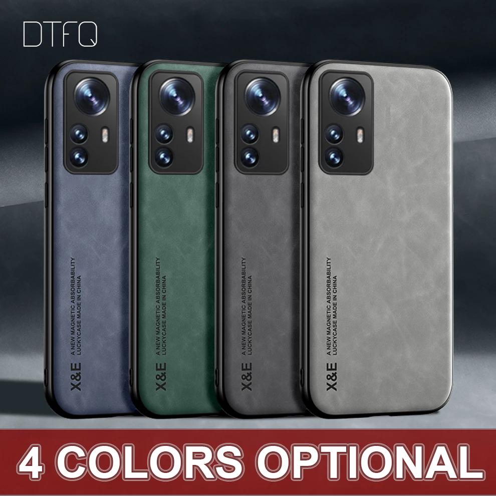 For Xiaomi 12 Case Magnetic Back Cover for Xiaomi 12S 12X Shockproof Case for Xiaomi 12S Pro Leather Case for Xiaomi 12 Pro